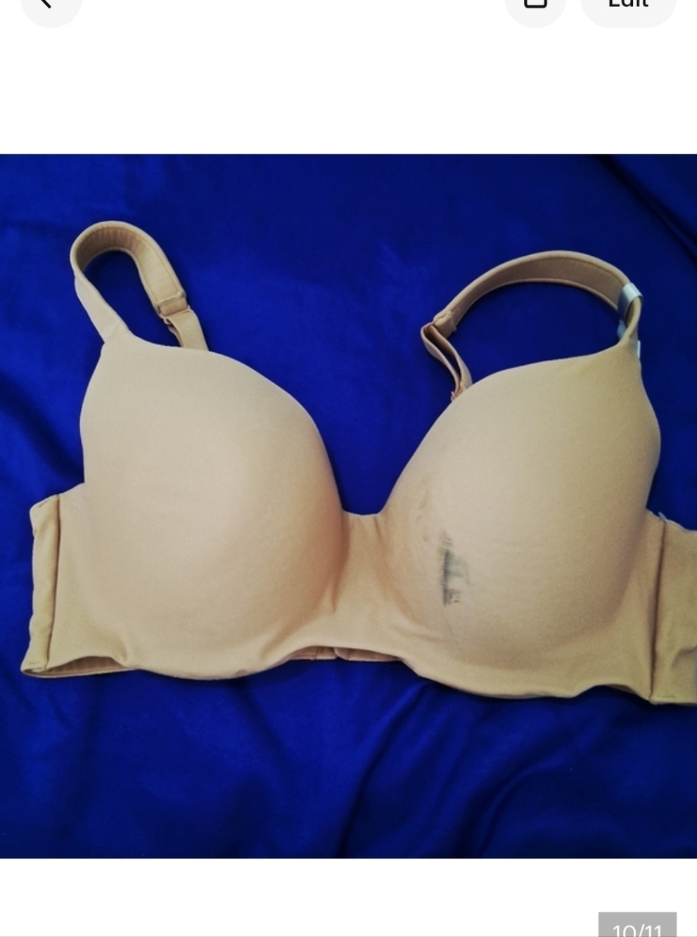 AMBRIELLE Super Soft Balconette Lightly Lined Pecan Praline Bra Size 42D
